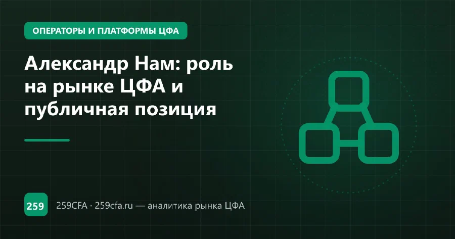 Александр Нам (МТС Финтех): роль в ЦФА и заявления 2023–2026