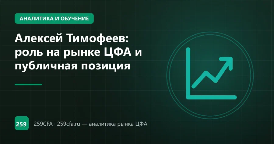 Алексей Тимофеев — президент НАУФОР: заявления о ЦФА 2024–2026