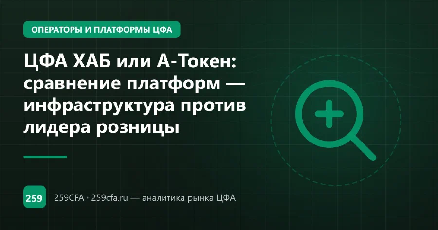 ЦФА ХАБ или А-Токен: сравнение платформ — инфраструктура против лидера розницы