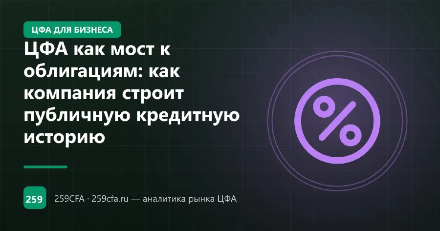 ЦФА как мост к облигациям: как компания строит публичную кредитную историю