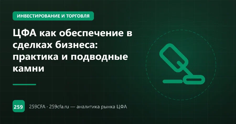 ЦФА как обеспечение в сделках бизнеса: практика и подводные камни