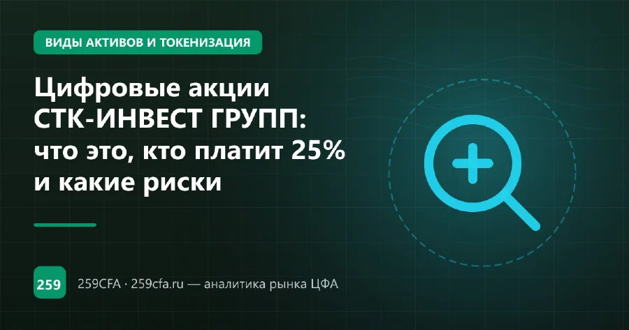 Цифровые акции СТК-ИНВЕСТ ГРУПП: что это, кто платит 25% и какие риски