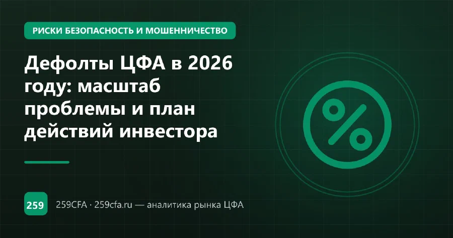 Дефолты ЦФА в 2026 году: масштаб проблемы и план действий инвестора