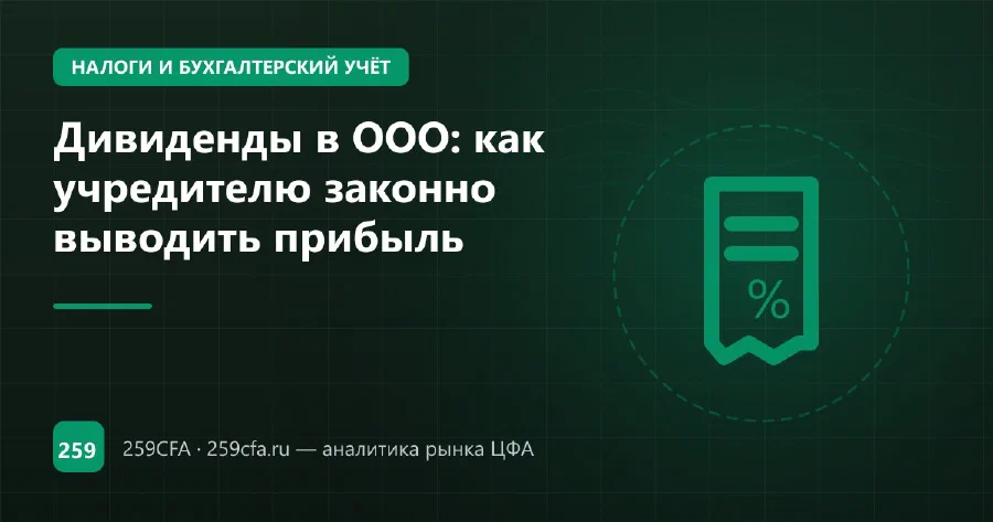 Дивиденды в ООО: как учредителю законно выводить прибыль