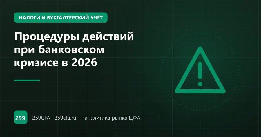 Процедуры действий при банковском кризисе в 2026