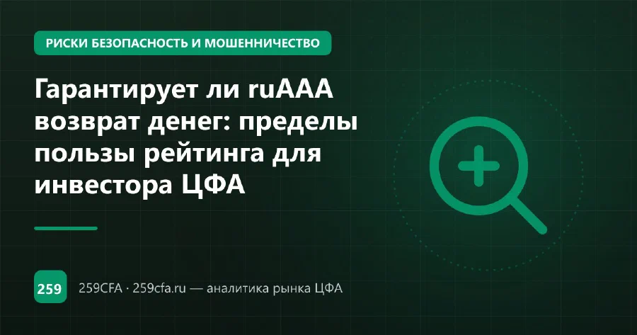 Гарантирует ли ruAAA возврат денег: пределы пользы рейтинга для инвестора ЦФА
