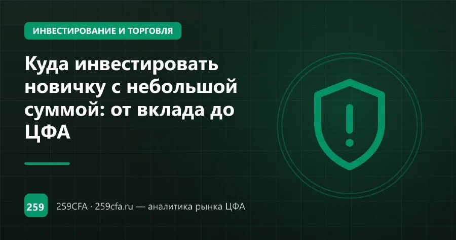 Куда инвестировать новичку с небольшой суммой: от вклада до ЦФА