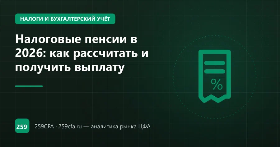 Налоговые пенсии в 2026: как рассчитать и получить выплату