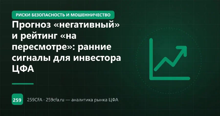 Прогноз «негативный» и рейтинг «на пересмотре»: ранние сигналы для инвестора ЦФА