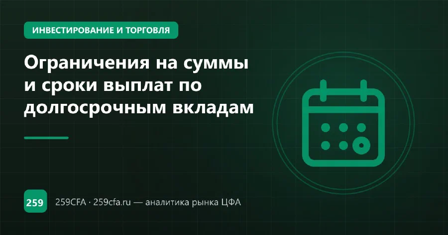 Ограничения на суммы и сроки выплат по долгосрочным вкладам