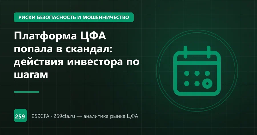 Платформа ЦФА попала в скандал: действия инвестора по шагам
