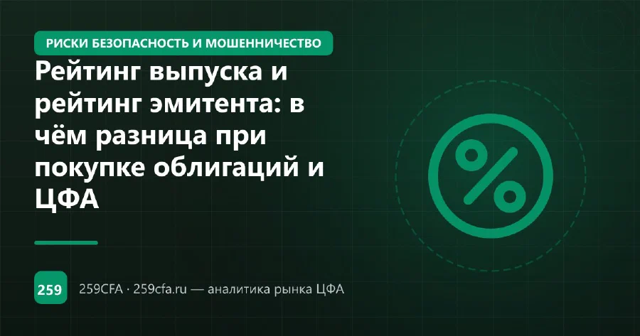 Рейтинг выпуска и рейтинг эмитента: в чём разница при покупке облигаций и ЦФА