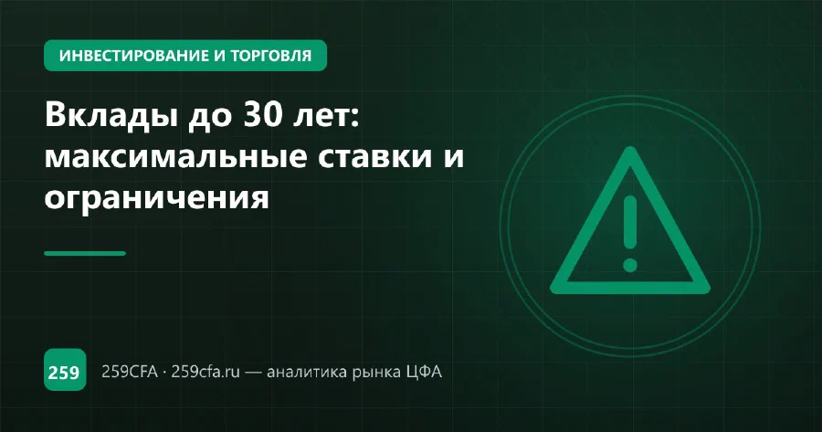 Вклады до 30 лет: максимальные ставки и ограничения