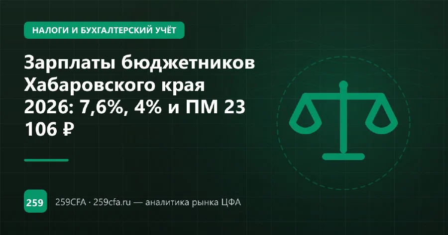 Зарплаты бюджетников Хабаровского края 2026: индексация и региональные выплаты
